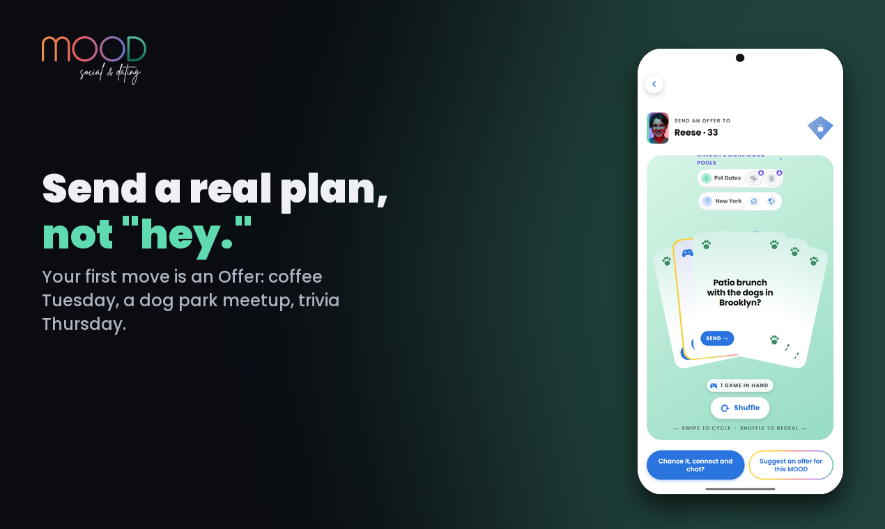 MOOD Social & Dating app screens, image 3